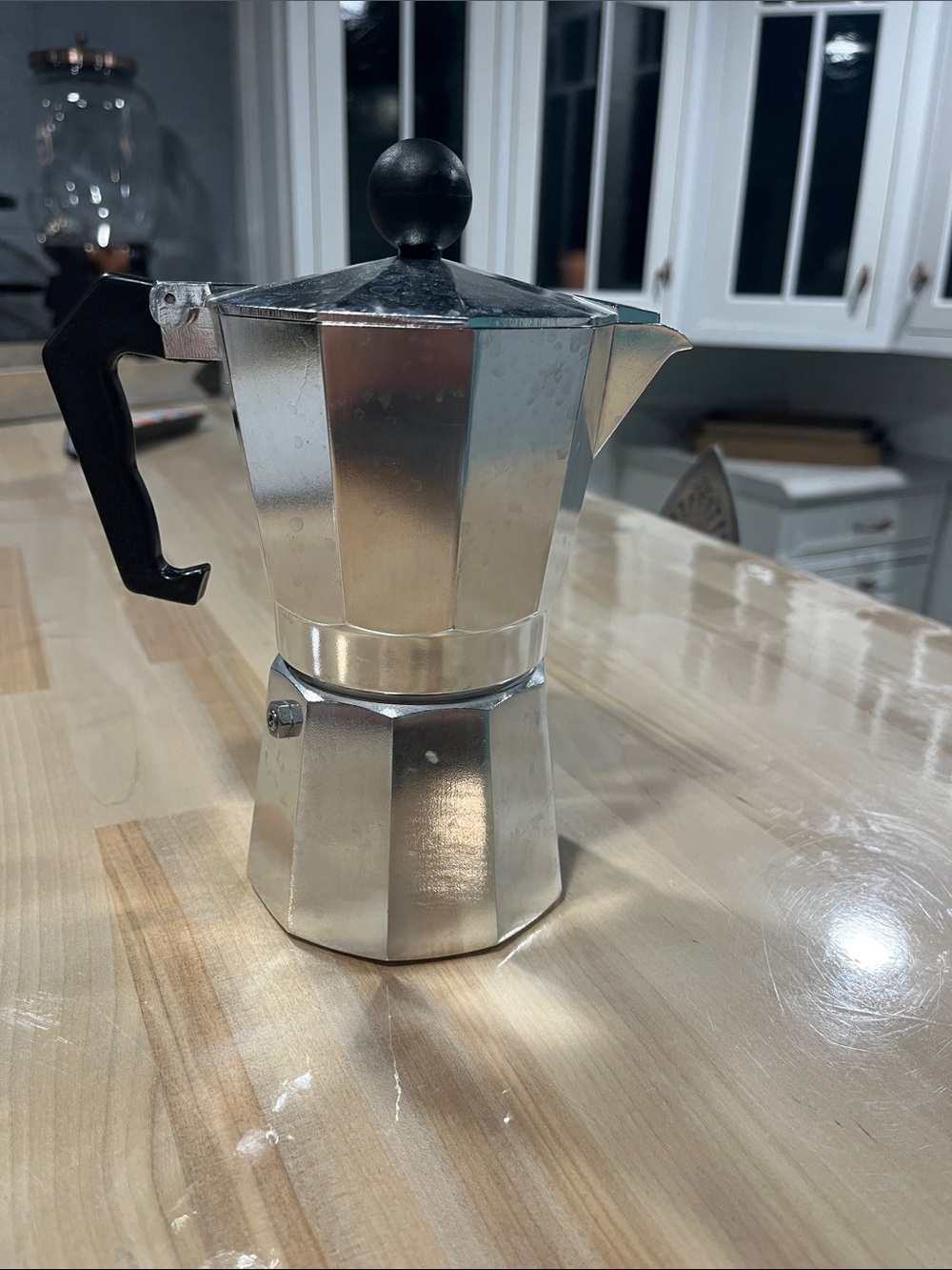 Stovetop Pot Espresso Coffee Maker - Silver